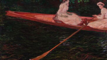 Claude Monet A canoa sobre o Epte c. 1890 acervo MASP
