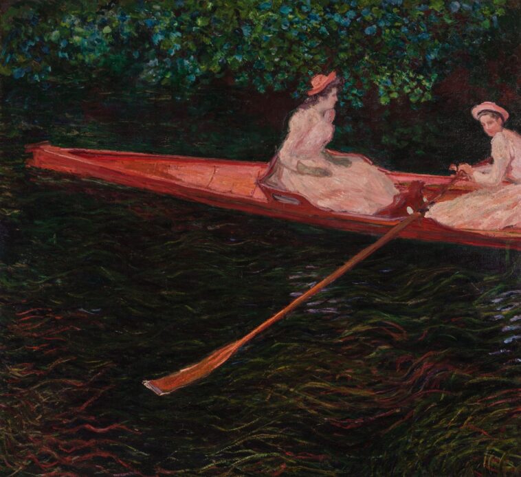 Claude Monet A canoa sobre o Epte c. 1890 acervo MASP