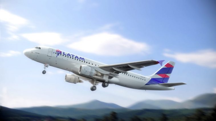 O A320 que fará a rota Porto Alegre - Santiago da Latam (Foto: Divulgação)